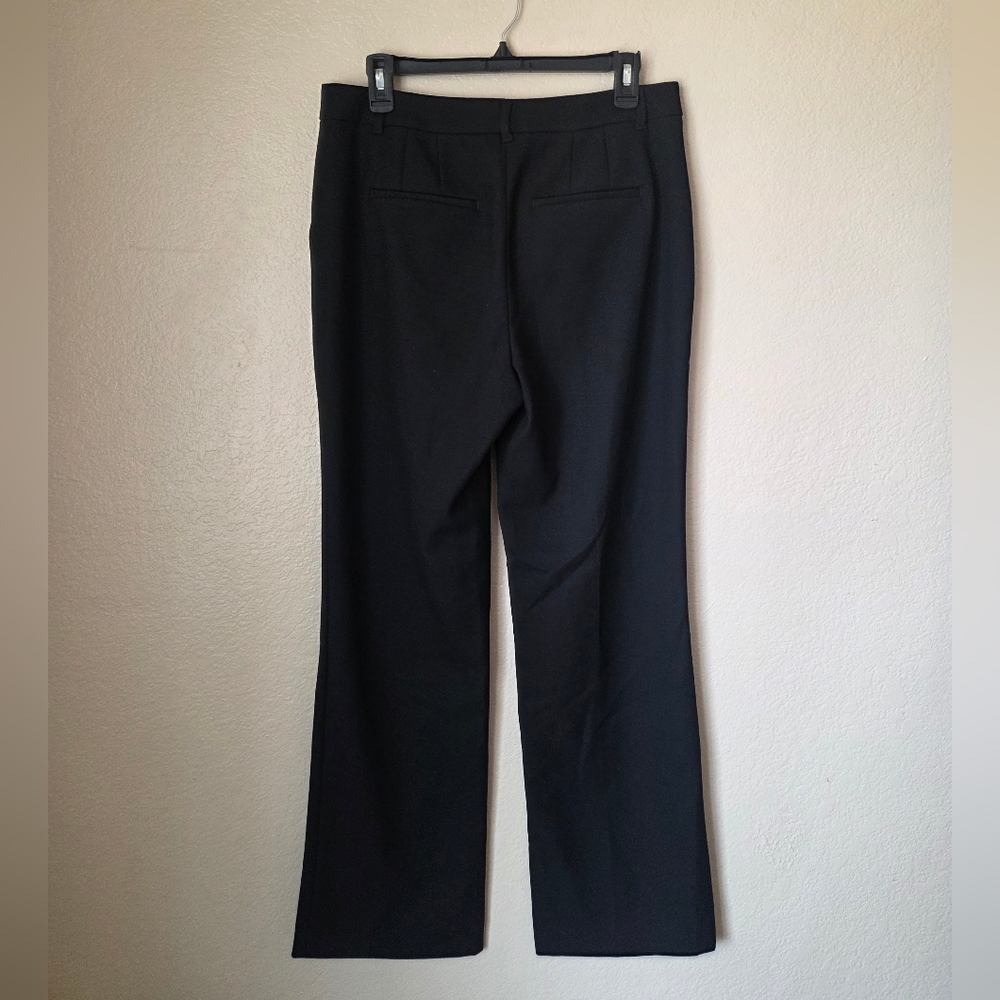 White House Black Market Black Straight-Leg Trousers - Picture 6 of 11